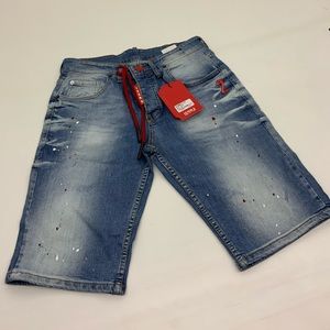 Men's Fashion Med. Blue Denim Shorts